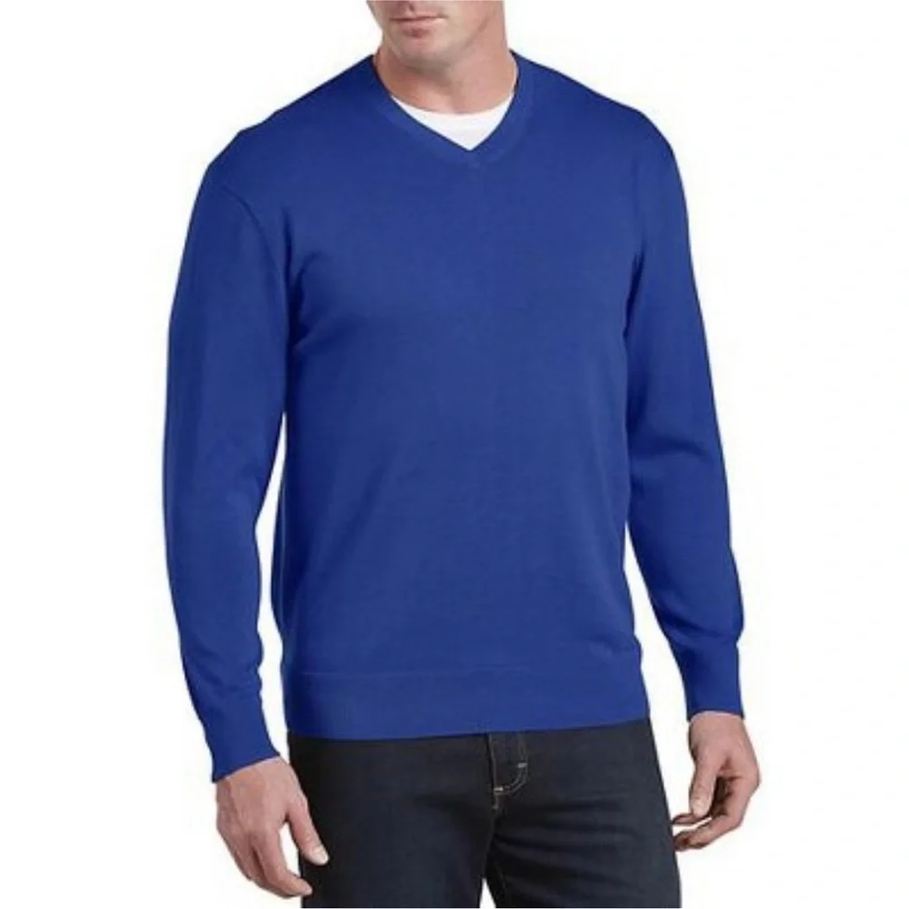 Banana Republic Extra Fine Merino Wool V Neck Sweater Size M